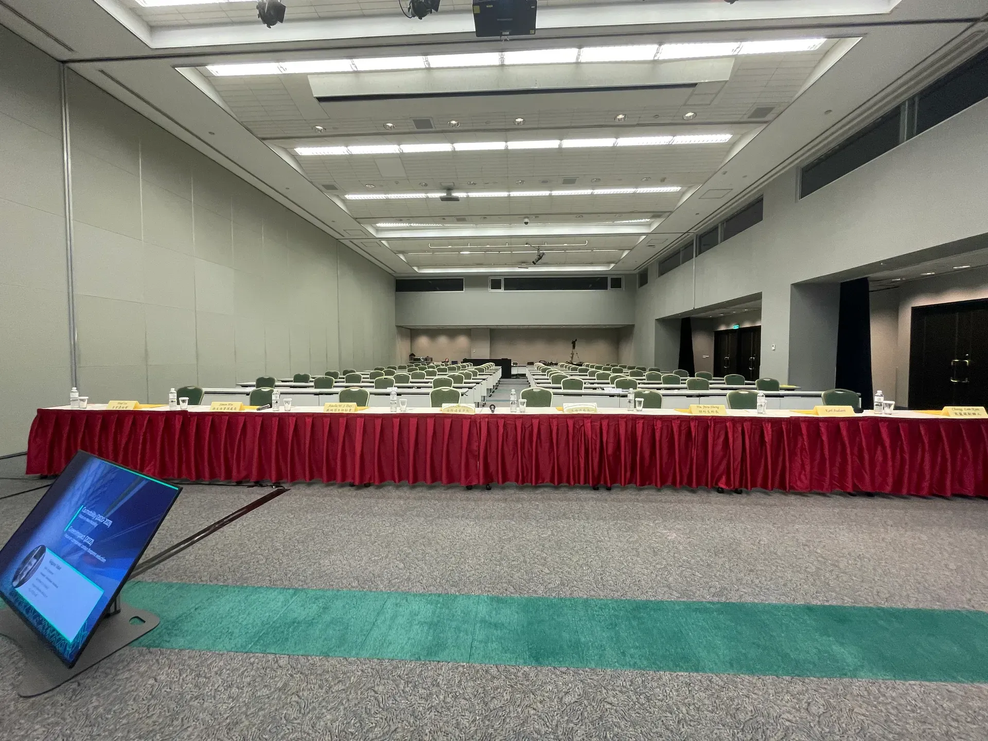 台比利時經濟合作會議會議室座位佈置