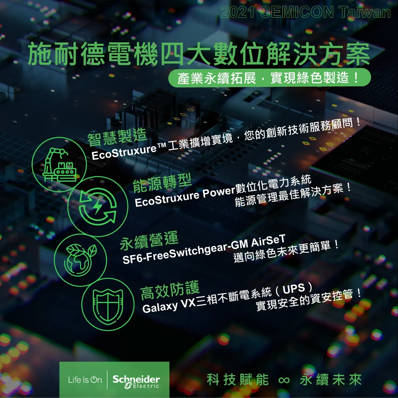 Schneider Electric Taiwan Facebook 貼文，EcoStruxure 解決方案介紹